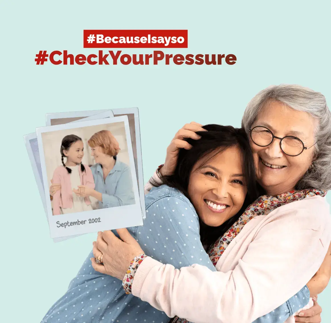 Awareness campaign #BecauseIsayso #CheckYourPressure