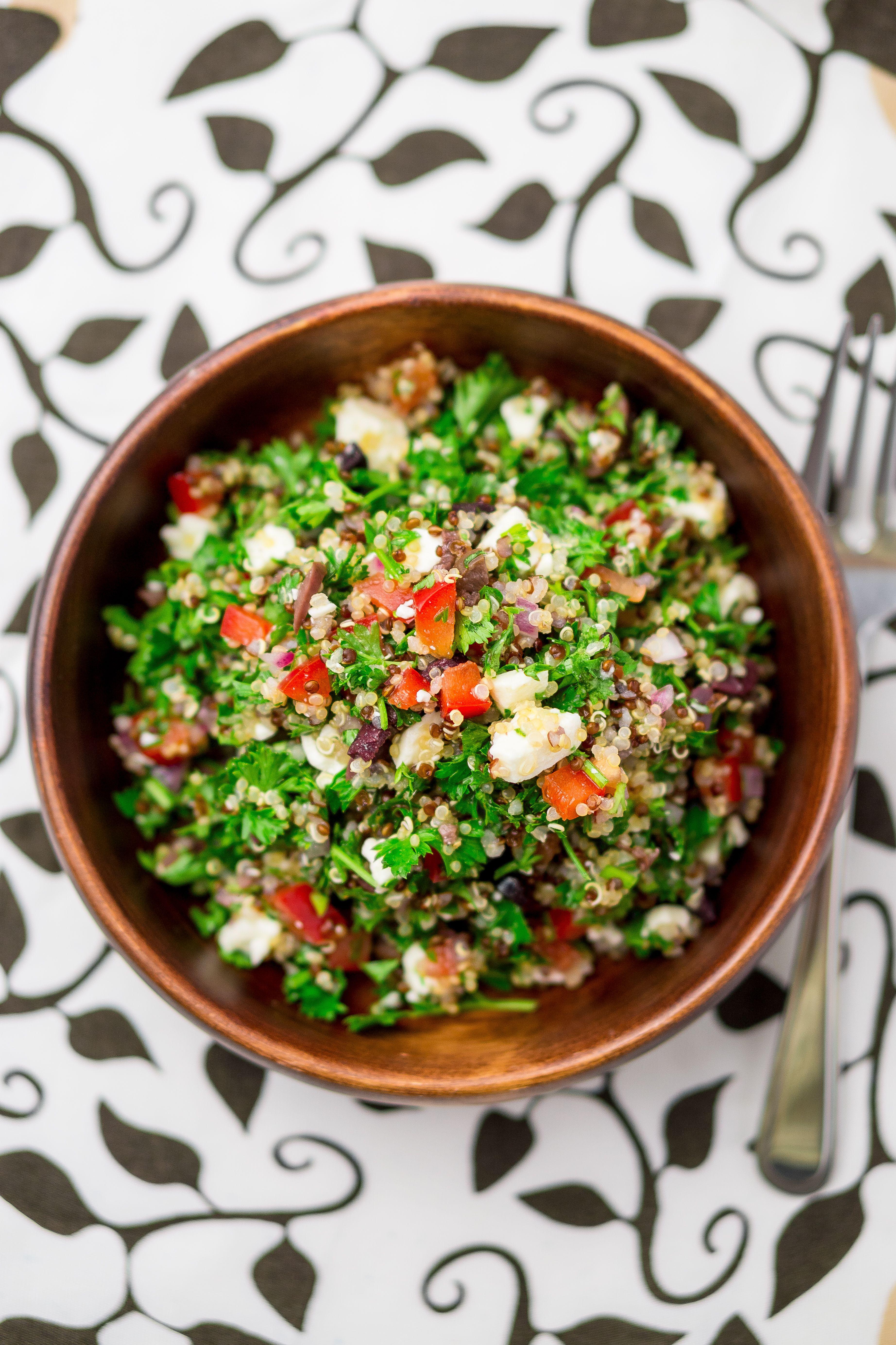 Grilled buckwheat salad with vegetablesimage