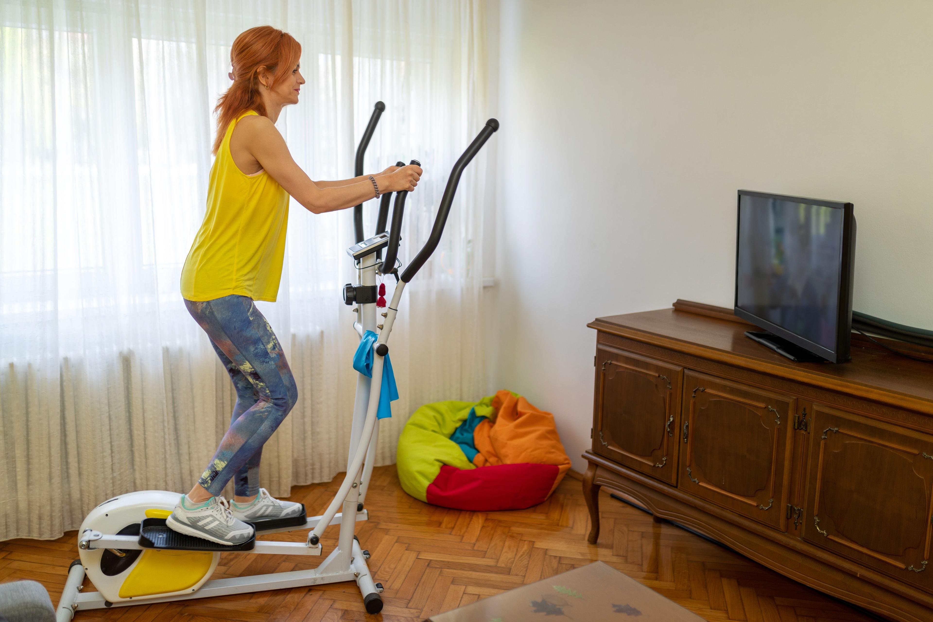 How do you exercise while watching television?